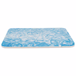 TRIXIE Cooling Plate, Lit rafraîchissant pour animaux de compagnie, Extérieure, Bleu, Blanc, Rectangulaire, Motif, 350 x 250 ...