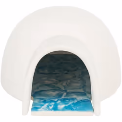 TRIXIE Igloo avec plateau rafraîchissant, Hamster, Souris, Blanc, 1 pièce(s), 130 mm, 150 mm, 90 mm