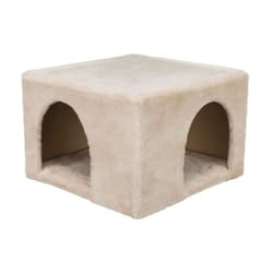 Abri douillet peluche - 36 x 25 x 36 cm - Beige - Pour lapins et petits rongeurs