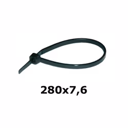 Colliers de serrage 290 x 7,6 mm collier de serrage uv noir Haupa 100 pcs.