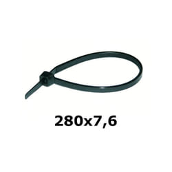 Colliers de serrage 290 x 7,6 mm collier de serrage uv noir Haupa 100 pcs.