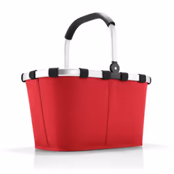 Reisenthel carrybag red, Panier à commission, Rouge, Aluminium, Polyester, Caoutchouc, Monochromatique, 22 L, 480 mm