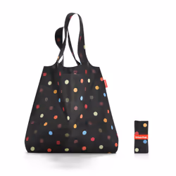 Reisenthel mini maxi shopper, Sac fourre-tout, Noir, Multicolore, Polyester, Motif, 15 L, 435 mm
