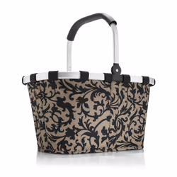 Reisenthel BK7027, Panier à commission, Noir, Marron, Aluminium, Polyester, Motif, Motif floral, 22 L