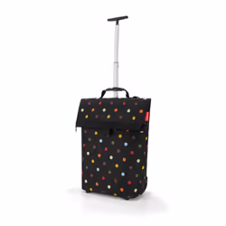 Reisenthel trolley M, Valise à roulettes, Couleurs assorties, Noir, Polyester, Motif, Motifs à pois, 2 roue(s)
