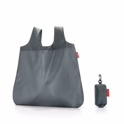 Reisenthel mini maxi shopper pocket, Sac fourre-tout, Gris, Polyester, Monochromatique, 15 L, 450 mm