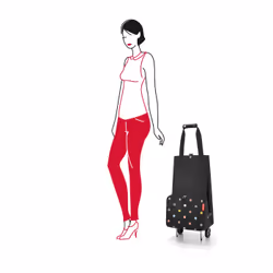 Reisenthel Foldabletrolley Noir Valise à roulettes