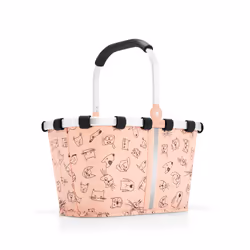 Reisenthel IA3064, Panier à commission, Noir, Rose, Blanc, Polyester, Image, 5 L, 335 mm