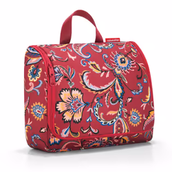 Reisenthel toiletbag XL, Polyester, Bleu, Rouge, Motif, Fermeture éclair, 4 L, 280 mm