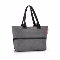 Reisenthel shopper e1, Sac fourre-tout, Gris, Polyester, Monochromatique, 18 L, 500 mm