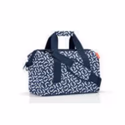 Reisenthel Allrounder M, Unisexe, Sac à bandoulière, Moyen, Fermeture à glissière, Bleu, Blanc, Motif