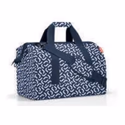 Reisenthel Allrounder L, Sac fourre-tout, Bleu, Blanc, Polyester, Motif, 30 L, 480 mm
