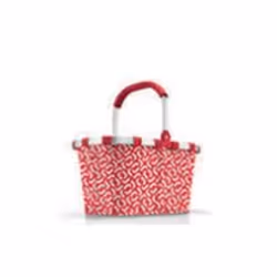 Reisenthel Carrybag, Panier à commission, Rouge, Blanc, Aluminium, Polyester, Motif, 20 L, 480 mm