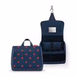 Reisenthel WO3075, Trousse de toilette, Polyester, Bleu, Rouge, Motif, Fermeture à glissière, 3 pochettes