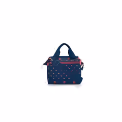 Reisenthel allrounder cross, Femme, Sac à bandoulière, Fermeture à glissière, Bleu, Motif, Bleu
