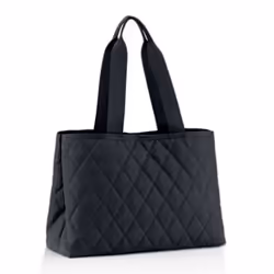 Reisenthel Classic Shopper L, Sac fourre-tout, Noir, Polyester, Monochromatique, 12 L, 280 mm