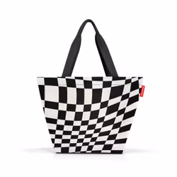Reisenthel shopper M, Sac fourre-tout, Noir, Blanc, Motif, 15 L, 510 mm, 260 mm