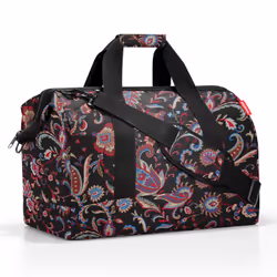 Reisenthel allrounder L, Femme, Sac à bandoulière, Noir, Fermeture à glissière, Multicolore, Motif
