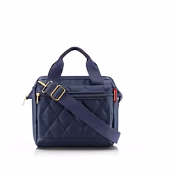 Reisenthel Allrounder cross, Sac fourre-tout, Bleu, Plastique recyclé, Monochromatique, 3-D, 4 L