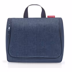 Reisenthel Toiletbag XL, Trousse de toilette, Polyester, Bleu, Monochromatique, Fermeture à glissière, 7 pochettes