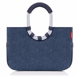 Reisenthel Loopshopper L, Panier à commission, Bleu, Polyester, Monochromatique, 15 L, 460 mm