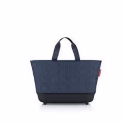 Reisenthel Shoppingbasket, Panier à commission, Noir, Bleu, Polyester, 100 % premium-quality recycled polyester, 22 L, 280 mm