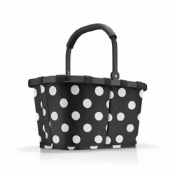 Reisenthel carrybag, Panier à commission, Noir, Blanc, Aluminium, Polyester, 22 L, 480 mm, 280 mm