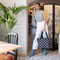 Reisenthel shopper M Noir, Blanc Sac fourre-tout