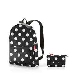 Reisenthel mini maxi sac à dos Noir, Blanc Polyester
