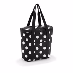 Reisenthel thermoshopper, Sac thermique, 15 L, Noir, Blanc, Polyester, Feuillet en aluminium, 380 mm