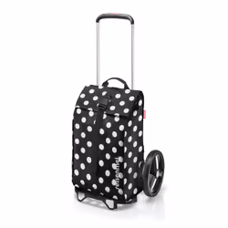 Reisenthel citycruiser, Valise à roulettes, Noir, Blanc, Métal, Polyester, Polypropylène (PP), 25 kg, Motif, 2 roue(s)