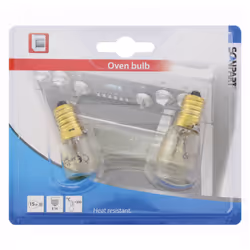 SCANPART 1109547504, Ampoule, Universel, Four, Chrome, 2 pièce(s)