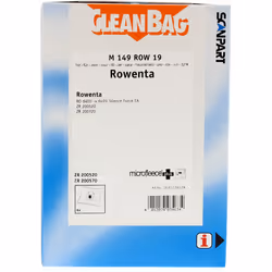 Cleanbag M 149 ROW 19, Universel, Sac à poussière, Blanc, Toison, RO 6400-6499 Silence Force EA, ZR 200520, ZR 200570, Rowent ...