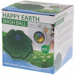 Boule de lavage Happy Earth La boule de lavage Happy Earth remplace votre lessive. Elle préserve naturellement la douceur, l' ...
