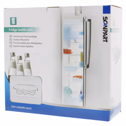 SCANPART 1120000021, Porte-bouteilles, Toutes marques, Réfrigérateur, Blanc, Métal, 3 bouteille(s)