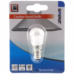 SCANPART 1140000042, 2 W, 20 W, E14, 140 lm, 20000 h, Lumière blanche douce
