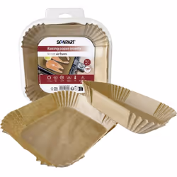 Papier pour friteuse à air chaud 16x16 cm carré, 100 Les inserts en papier de cuisson protègent votre friteuse à air chaud co ...