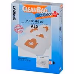 Cleanbag M 122 AEG 16, AEG - ersetzt Größe 28 - Compact Electronic - Exquisit - 200 - 217 - 500 - 1201 - 1202 - 1400 -..., 5  ...