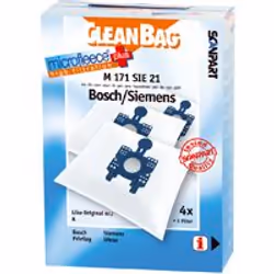 Cleanbag M 171 SIE 21, Bosch BHG 1... Arriva/Arriva Royal/BSG 1000 - 1999/ BSN 0000 - 9999 Siemens Smily VS 01 G 000 - G..., ...