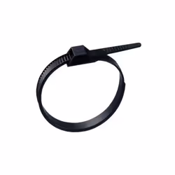 Collier de câblage 3,6 x 200 mm en PA 6.6 noir, crantage intérieur. Sans halogène, tenue à la flamme UL 94 V2, bonne résistan ...