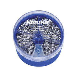 Klauke - ST21B Assortiment d'embouts simples 0.5 mm², 0.75 mm², 1 mm², 1.5 mm², 2.5 mm² non isolé argent 3000 parties C009271