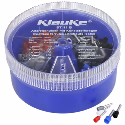 La boîte distributrice refermable est en plastique résistant aux coups et empilable.Les embouts de câble non isolés sont util ...