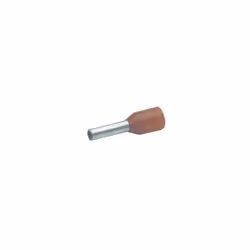 Embout de câblage pré-isolé de section 1mm² de longueur 8mm. Isolant en polypropylène sans halogène de couleur rouge. Tempéra ...