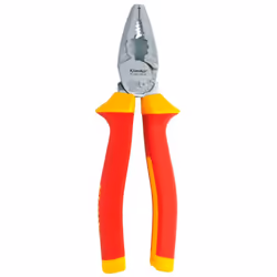 Pince universelle isolée 180mm KL020180IS de Klauke - Taille : 180mm - Poids net : 255gr - Lames trempées par induction - Ave ...