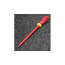 Tournevis plat isolé 1000V rouge et jaune 175x8x1.2mm pour vis à fente Klauke