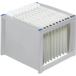 Helit - Boîte pour dossiers suspendus H6110084 gris clair, bleu 1 pc(s)