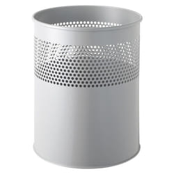Helit H2515787 poubelle 15 L Rond Acier inoxydable Gris