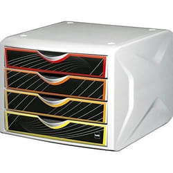 Boîte de tiroirs HELIT - Modèle H6129569 - Blanc noir multicolore - Accessoire