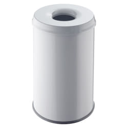 Helit H2515695 poubelle Rond Acier Gris