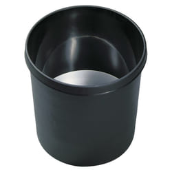 Helit H6107895 poubelle 12 L Rond Plastique Noir
